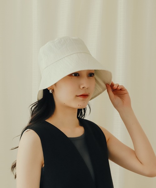 SENSE OF PLACE by URBAN RESEARCH（センスオブプレイスバイアーバンリサーチ）の「UVダウンブリムハット（ハット・レディース・アイボリー/ブラック/ブルー・ONE）」の10枚目の写真