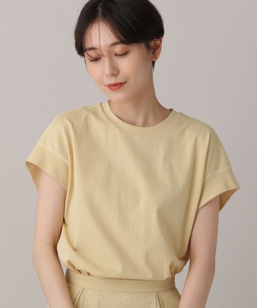 BARNYARDSTORM（バンヤードストーム）の「フレンチスリーブプルオーバー（Tシャツ/カットソー・レディース・ホワイト/ブラック/ベージュ・0/1）」の3枚目の写真