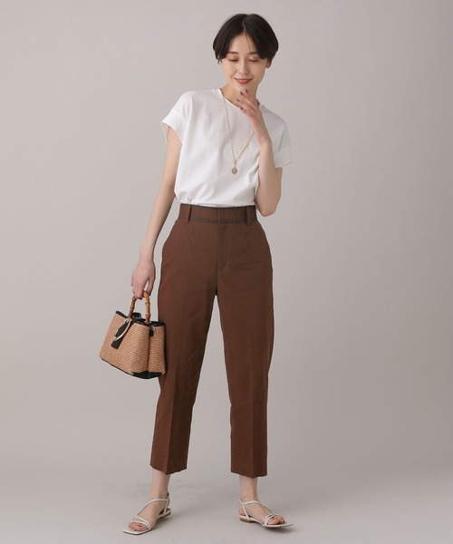 BARNYARDSTORM（バンヤードストーム）の「フレンチスリーブプルオーバー（Tシャツ/カットソー・レディース・ホワイト/ブラック/ベージュ・0/1）」の13枚目の写真