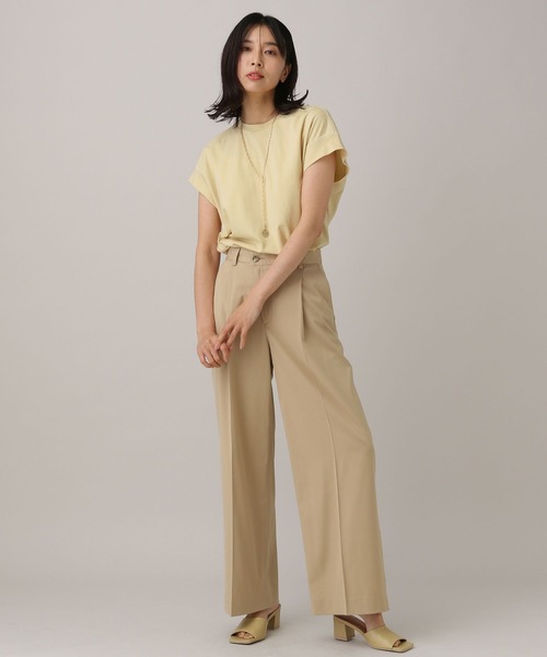 BARNYARDSTORM（バンヤードストーム）の「フレンチスリーブプルオーバー（Tシャツ/カットソー・レディース・ホワイト/ブラック/ベージュ・0/1）」の6枚目の写真