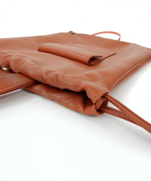 minia（ミニア）の「フェイクレザーナップ（バックパック/リュック・レディース・ブラック/ブラウン/チェック/ガンメタ・FREE）」の22枚目の写真