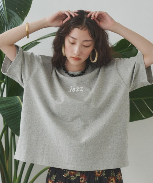 manana suerte(マニャーナスエルテ)の「しっかりとした生地感 オーバーサイズmusicロゴTシャツ(Tシャツ/カットソー・レディース・ホワイト/ブラック/グレー・FREE)」の18枚目の写真