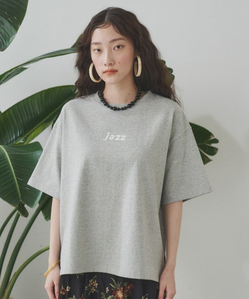 manana suerte(マニャーナスエルテ)の「しっかりとした生地感 オーバーサイズmusicロゴTシャツ(Tシャツ/カットソー・レディース・ホワイト/ブラック/グレー・FREE)」の15枚目の写真