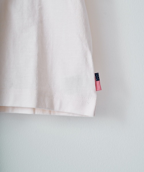 CIAOPANIC TYPY（チャオパニックティピー）の「【KIDS】USAコットン配色ナンバリングフットボールTee（Tシャツ/カットソー・キッズ・チャコールグレー/ホワイト/グリーン・S/M/L/XL/XXL）」の9枚目の写真