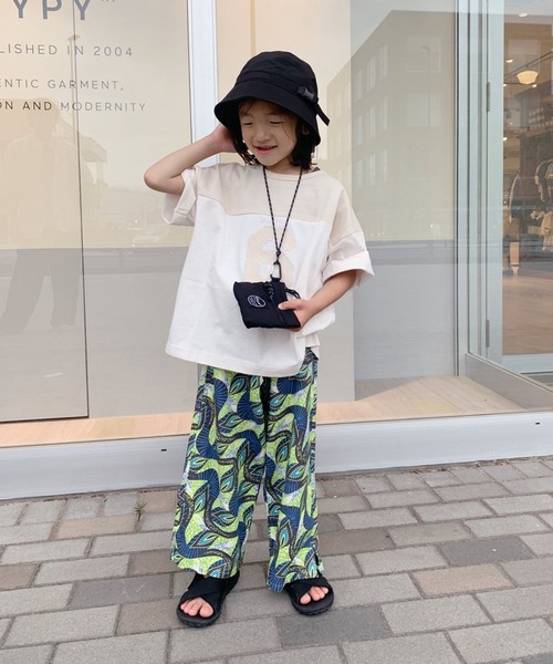 CIAOPANIC TYPY（チャオパニックティピー）の「【KIDS】USAコットン配色ナンバリングフットボールTee（Tシャツ/カットソー・キッズ・チャコールグレー/ホワイト/グリーン・S/M/L/XL/XXL）」の20枚目の写真