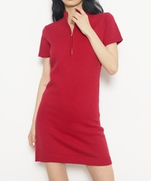 HI NECK FIT ミニワンピース