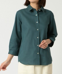 Pitta Re:) | 綿100% やわらかガーゼ レギュラー 七分袖カジュアルシャツ(シャツ/ブラウス)