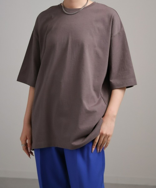 sakishimatokyo(サキシマトーキョー)の「キリカエビッグTシャツ(Tシャツ/カットソー・レディース・オフホワイト/チャコールグレー/ネイビー・FREE)」の2枚目の写真