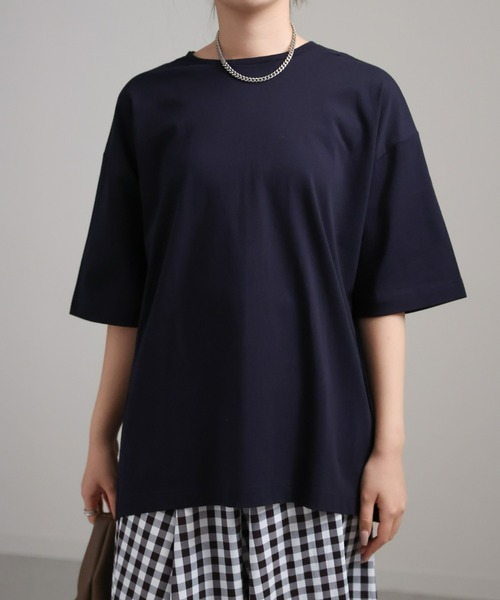 sakishimatokyo(サキシマトーキョー)の「キリカエビッグTシャツ(Tシャツ/カットソー・レディース・オフホワイト/チャコールグレー/ネイビー・FREE)」の14枚目の写真