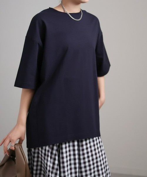 sakishimatokyo(サキシマトーキョー)の「キリカエビッグTシャツ(Tシャツ/カットソー・レディース・オフホワイト/チャコールグレー/ネイビー・FREE)」の16枚目の写真