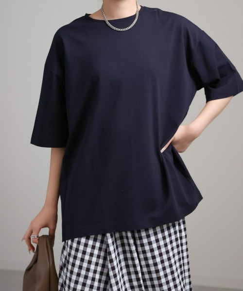 sakishimatokyo(サキシマトーキョー)の「キリカエビッグTシャツ(Tシャツ/カットソー・レディース・オフホワイト/チャコールグレー/ネイビー・FREE)」の18枚目の写真