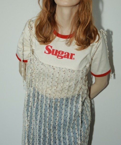 AMAIL（アマイル）の「Sugar line cloth（Tシャツ/カットソー・レディース・レッド/グリーン・FREE）」の2枚目の写真