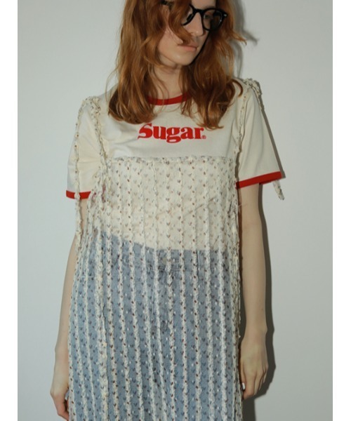 AMAIL（アマイル）の「Sugar line cloth（Tシャツ/カットソー・レディース・レッド/グリーン・FREE）」の9枚目の写真