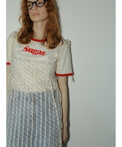 AMAIL（アマイル）の「Sugar line cloth（Tシャツ/カットソー・レディース・レッド/グリーン・FREE）」の10枚目の写真