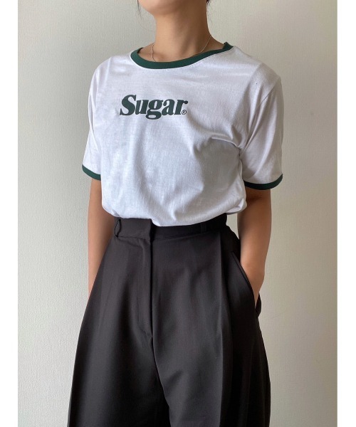 AMAIL（アマイル）の「Sugar line cloth（Tシャツ/カットソー・レディース・レッド/グリーン・FREE）」の7枚目の写真