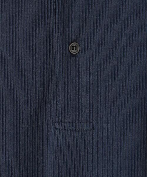 green label relaxing（グリーンレーベルリラクシング）の「サッカー カッタウェイ ポロシャツ（ポロシャツ・メンズ・ネイビー/ライトブルー/ダークグレー・M/L/XL/S）」の17枚目の写真