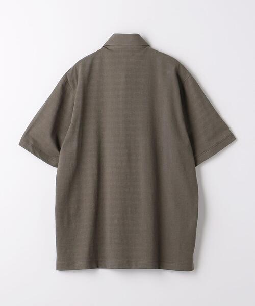 green label relaxing（グリーンレーベルリラクシング）の「サッカー カッタウェイ ポロシャツ（ポロシャツ・メンズ・ネイビー/ライトブルー/ダークグレー・M/L/XL/S）」の19枚目の写真