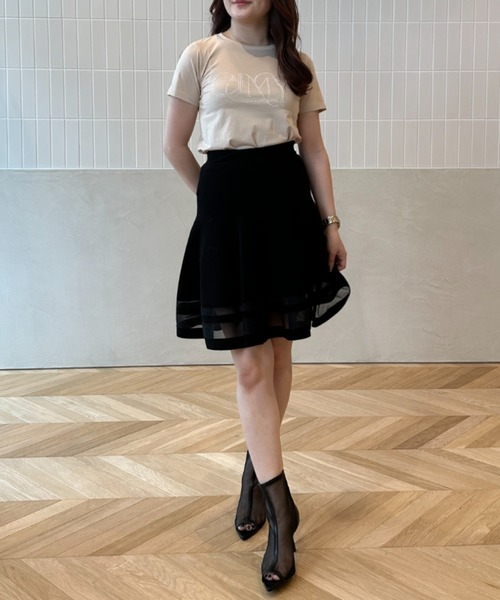 EIMY ISTOIRE(エイミーイストワール)の「eimyロゴパールTシャツ(Tシャツ/カットソー・レディース・その他/ブラック/ラベンダー/ベージュ/ホワイト/ピンク/サックスブルー・FREE)」の8枚目の写真