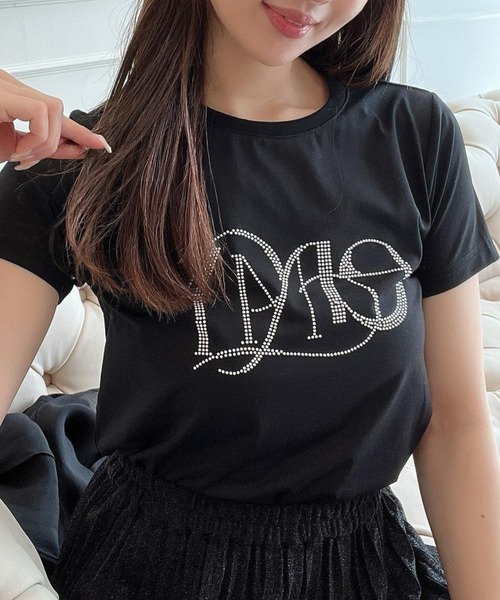 EIMY ISTOIRE(エイミーイストワール)の「eimyロゴパールTシャツ(Tシャツ/カットソー・レディース・その他/ブラック/ラベンダー/ベージュ/ホワイト/ピンク/サックスブルー・FREE)」の21枚目の写真