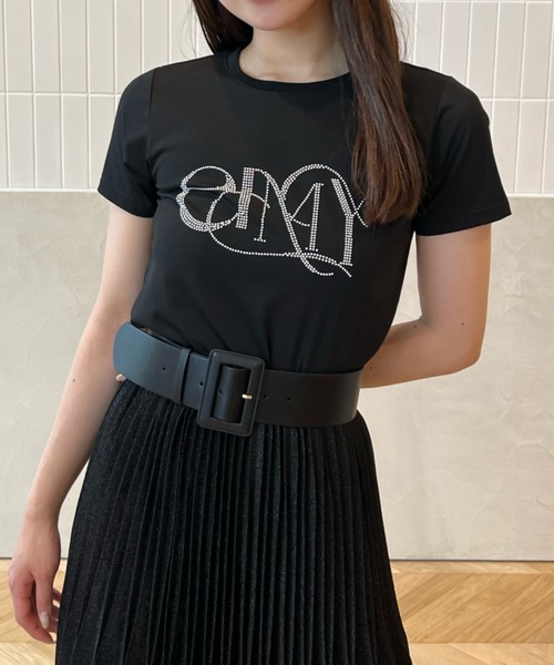 EIMY ISTOIRE(エイミーイストワール)の「eimyロゴパールTシャツ(Tシャツ/カットソー・レディース・その他/ブラック/ラベンダー/ベージュ/ホワイト/ピンク/サックスブルー・FREE)」の19枚目の写真