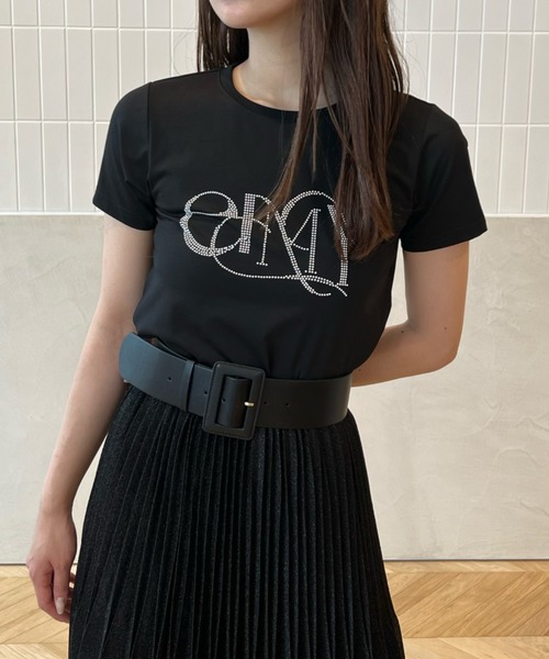 EIMY ISTOIRE(エイミーイストワール)の「eimyロゴパールTシャツ(Tシャツ/カットソー・レディース・その他/ブラック/ラベンダー/ベージュ/ホワイト/ピンク/サックスブルー・FREE)」の20枚目の写真