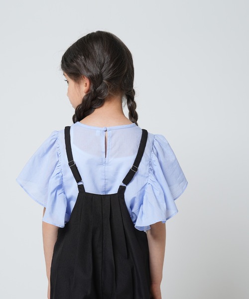 coca（coca）（コカ）の「キッズ　タックオーバーオール（サロペット/オーバーオール・キッズ・ブラック・110/120/130/140）」の4枚目の写真