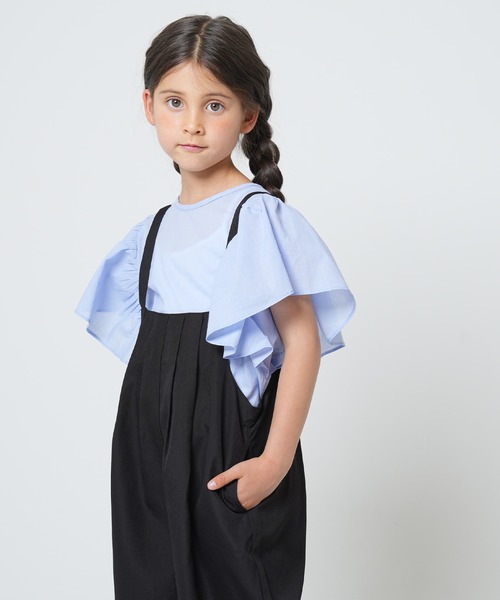 coca（coca）（コカ）の「キッズ　タックオーバーオール（サロペット/オーバーオール・キッズ・ブラック・110/120/130/140）」の5枚目の写真