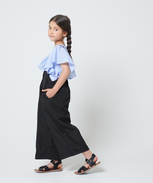 coca（coca）（コカ）の「キッズ　タックオーバーオール（サロペット/オーバーオール・キッズ・ブラック・110/120/130/140）」の7枚目の写真