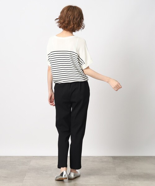 grove（グローブ）の「◆【冷感】ぐんぐん伸びてらくちんオシャレなテーパードパンツ!（その他パンツ・レディース・ブラック/ダークグリーン/ベージュ/ネイビー/ブラック系1・02/03/01/05/04）」の9枚目の写真