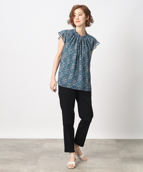 grove（グローブ）の「◆【冷感】ぐんぐん伸びてらくちんオシャレなテーパードパンツ!（その他パンツ・レディース・ブラック/ダークグリーン/ベージュ/ネイビー/ブラック系1・02/03/01/05/04）」の13枚目の写真