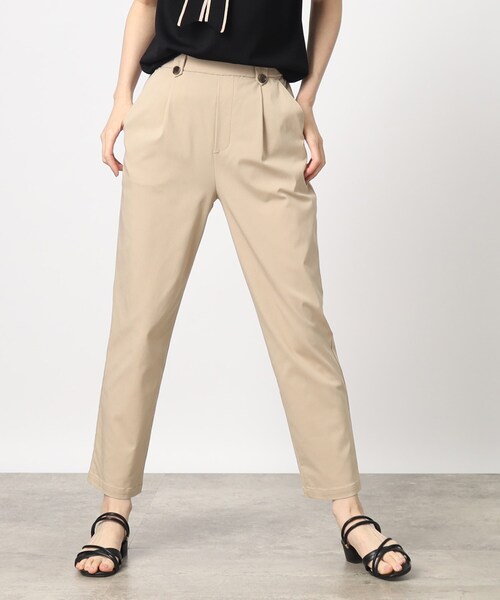 grove（グローブ）の「◆【冷感】ぐんぐん伸びてらくちんオシャレなテーパードパンツ!（その他パンツ・レディース・ブラック/ダークグリーン/ベージュ/ネイビー/ブラック系1・02/03/01/05/04）」の19枚目の写真