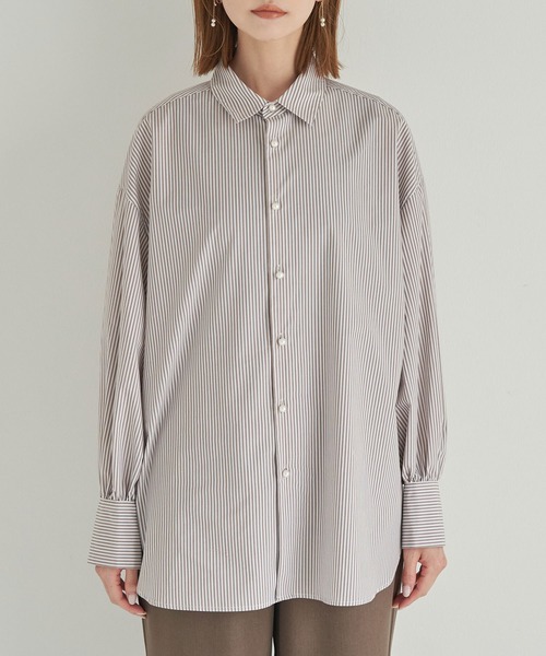 ROPE' PICNIC（ロペピクニック）の「洗える/パールシャツ（シャツ/ブラウス・レディース・ベージュ系その他/ワイン・38）」の3枚目の写真