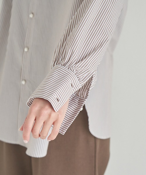 ROPE' PICNIC（ロペピクニック）の「洗える/パールシャツ（シャツ/ブラウス・レディース・ベージュ系その他/ワイン・38）」の10枚目の写真