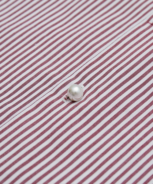 ROPE' PICNIC（ロペピクニック）の「洗える/パールシャツ（シャツ/ブラウス・レディース・ベージュ系その他/ワイン・38）」の6枚目の写真