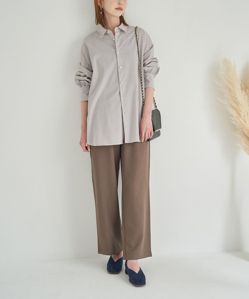 ROPE' PICNIC（ロペピクニック）の「洗える/パールシャツ（シャツ/ブラウス・レディース・ベージュ系その他/ワイン・38）」の13枚目の写真