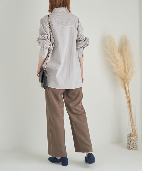 ROPE' PICNIC（ロペピクニック）の「洗える/パールシャツ（シャツ/ブラウス・レディース・ベージュ系その他/ワイン・38）」の16枚目の写真