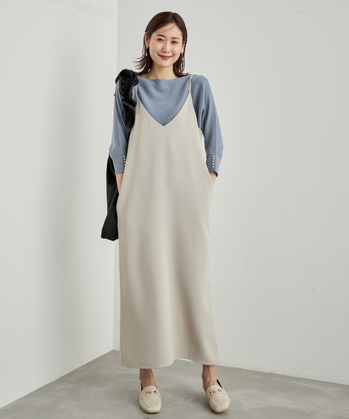 ROPE' PICNIC（ロペピクニック）の「7分袖パールドルマンニット（ニット/セーター・レディース・ブルー系その他4/ブラック/ボルドー/ラベンダー/グレー系その他・38/40）」の21枚目の写真