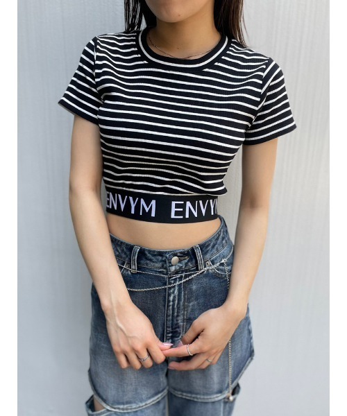 ENVYM（アンビー）の「ＥＮＶＹＭロゴＴｅｅ（Tシャツ/カットソー・レディース・ホワイト/グリーン/ブラック/その他・FREE）」の4枚目の写真