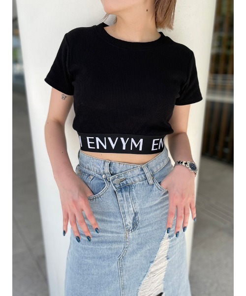 ENVYM（アンビー）の「ＥＮＶＹＭロゴＴｅｅ（Tシャツ/カットソー・レディース・ホワイト/グリーン/ブラック/その他・FREE）」の3枚目の写真