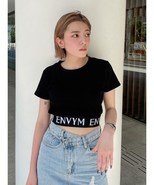 ENVYM（アンビー）の「ＥＮＶＹＭロゴＴｅｅ（Tシャツ/カットソー・レディース・ホワイト/グリーン/ブラック/その他・FREE）」の5枚目の写真