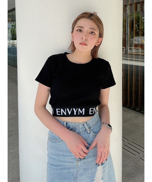 ENVYM（アンビー）の「ＥＮＶＹＭロゴＴｅｅ（Tシャツ/カットソー・レディース・ホワイト/グリーン/ブラック/その他・FREE）」の6枚目の写真