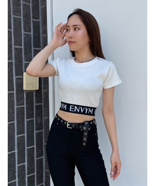 ENVYM（アンビー）の「ＥＮＶＹＭロゴＴｅｅ（Tシャツ/カットソー・レディース・ホワイト/グリーン/ブラック/その他・FREE）」の11枚目の写真
