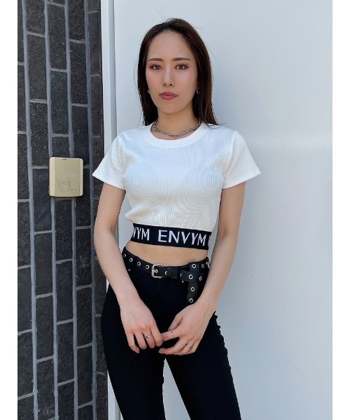 ENVYM（アンビー）の「ＥＮＶＹＭロゴＴｅｅ（Tシャツ/カットソー・レディース・ホワイト/グリーン/ブラック/その他・FREE）」の12枚目の写真