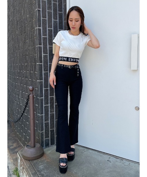 ENVYM（アンビー）の「ＥＮＶＹＭロゴＴｅｅ（Tシャツ/カットソー・レディース・ホワイト/グリーン/ブラック/その他・FREE）」の16枚目の写真