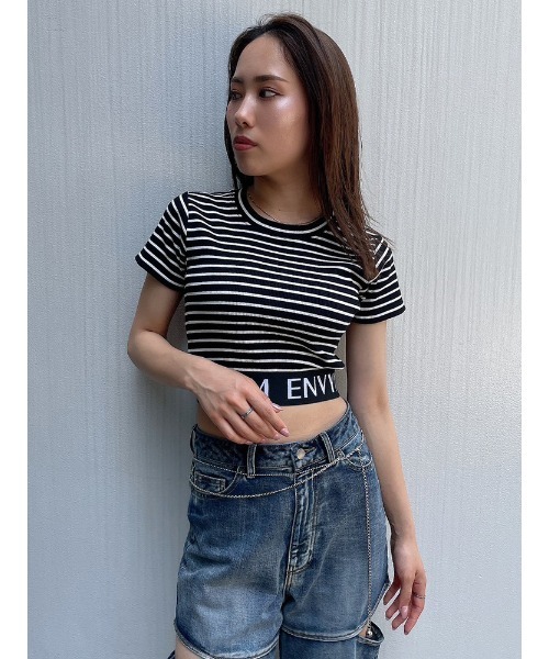 ENVYM（アンビー）の「ＥＮＶＹＭロゴＴｅｅ（Tシャツ/カットソー・レディース・ホワイト/グリーン/ブラック/その他・FREE）」の19枚目の写真