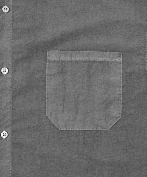 Figments（フィグメンツ）の「ナイロンオーバー半袖シャツ（シャツ/ブラウス・レディース・グリーン/ライトパープル/スミクロ・FREE）」の12枚目の写真