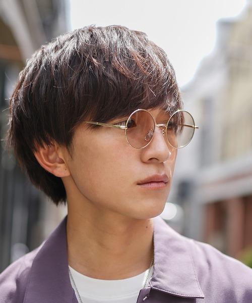 MinoriTY（マイノリティ）の「【気分、上がる】ラウンド型メタルサングラス カラーサングラス 伊達メガネ メンズ ウィメンズ ユニセックス【MinoriTY】（サングラス・メンズ・ブラウン/ブルー/スモーク・FREE）」の5枚目の写真