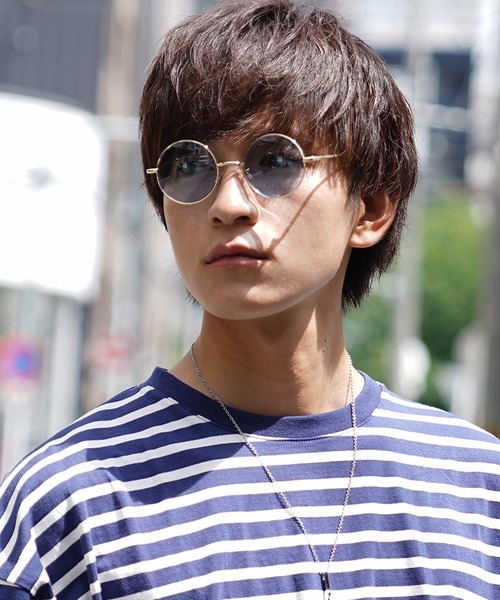 MinoriTY（マイノリティ）の「【気分、上がる】ラウンド型メタルサングラス カラーサングラス 伊達メガネ メンズ ウィメンズ ユニセックス【MinoriTY】（サングラス・メンズ・ブラウン/ブルー/スモーク・FREE）」の8枚目の写真