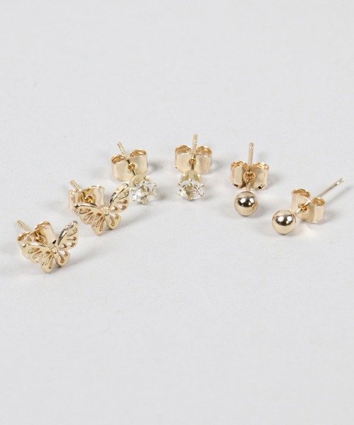 SPINNS（スピンズ）の「【6個セット】モチーフミニピアス（ピアス（両耳用）・レディース・B/A/C/D/E/G/F/J/I/H・ONESIZE）」の3枚目の写真