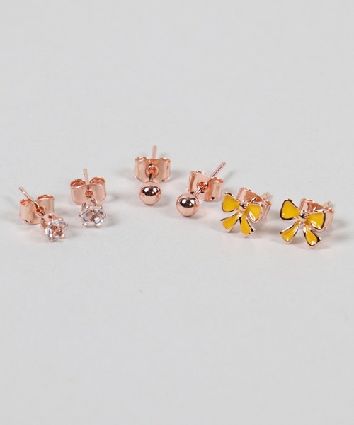 SPINNS（スピンズ）の「【6個セット】モチーフミニピアス（ピアス（両耳用）・レディース・B/A/C/D/E/G/F/J/I/H・ONESIZE）」の7枚目の写真